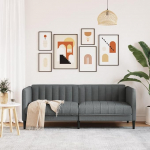Homgoday Loveseat 2-kohaline diivan Diivan Lounge diivan Polsterdatud diivan koos k&auml;etugedega Topelt diivan istumine m&ouml;&ouml;bel Diivan elutuppa magamistuppa tumehall kangas