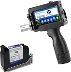 K&auml;eshoitav tindiprinter 12,7 mm, E15 Portable Handheld Inkjet Printer Gun 4,3 tolli LED puuteekraan, teksti logo kuup&auml;ev kuup&auml;ev partii number QR v&ouml;&ouml;tkoodi printimine mis tahes pinnale