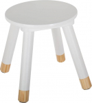 Atmosphera Wooden stool children - Colour WHITE