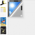 Fuloon 100% Window Blackout, 300 x 145 cm katuseaken Blackout ilma puurimiseta, p&auml;ikesekaitse akna Blackout film, Blackout rull ruloo lastetoale, &uuml;hiselamule, magamistoale, reisile