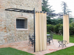 Megashopitalia Curtain for Gazebo Pergola Porch Packed with Cotton Eyelets