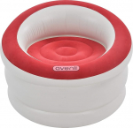 Pullach Hof Inflatable Chair Approx. 85 cm x 82 cm x 60 cm Inflatable Furniture Summer Bathing Swimming Pool Including Repair Kit (Red)