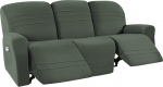 Pack of 5 Deck Chair Sofa Covers Fleece Stretch Lounger Couch Covers for 3 Seater Lounger Sofa Protective Covers Furniture Protector (Olive Green)