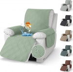 Chingcoo tugitooli kaitsekate l&otilde;&otilde;gastavale toolile, pehme tugitooli kate k&auml;etugede ja taskuga - libisemiskindel tugitoolile 59 x 203 cm, pestav 30 &deg;C juures, kaitse plekkide ja lemmikloomade eest (m&uuml;ndiroheline)