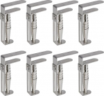 Misounda 8 laudlineklambri pakett, roostevabast terasest laudlineklambrid, 9,5 x 5 cm, lauaklambrid aiamaalauale, laudlineklambrid v&auml;ljas, sulgedest laudlineklambrid, lauaklambrid paksudele laudadele, laudlineklambrid paksudele laudadele