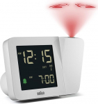 Braun digitaalne raadioprojektsiooniga &auml;ratuskell Kesk-Euroopa ajav&ouml;&ouml;ndi jaoks (DCF) negatiivse LCD-ekraaniga, kiirseadistusega ja helisignaaliga, valge, BC15W-DCF