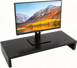 Puidust monitori aluse t&ouml;&ouml;laua korraldaja LED LCD arvutimonitori t&otilde;stuk universaalne PC s&uuml;learvuti TV t&otilde;stuk klamber korraldaja riiul 50x20x7.7cm (must)