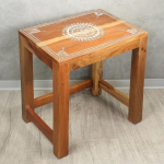 India k&uuml;ljelaud Mandala maaliga laud &Ouml;&ouml;laud Aasia Looduslik Umbes 54 cm k&otilde;rge