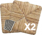 ZStyle Straw Set mudel 901 37 x 37 cm asendusistme alusraam tooli Pisa + vildist padjad (2 tk)
