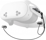 NEWZEROL k&otilde;rvaklapid + laadimisadapter C-t&uuml;&uuml;pi k&otilde;rvaklapid, mis &uuml;hilduvad Quest 3s, ei ole viivitus [20V/5A] [USB 3.2/10Gbps] K&otilde;rgekvaliteedilised juhtmega k&otilde;rvaklapid - mustad