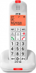 SPC Comfort Kairo - juhtmeta telefon eakatele suurte nuppude, v&otilde;imendatud heli, kuuldeaparaadiga &uuml;hilduv, k&otilde;ne blokeerimine, valgussignaal ja 2 otsem&auml;lu - valge