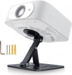 Salange Mini Projector Stand Table, Multi-Angle Projector Base Stand Ceiling Wall, 360&deg; Rotation Wall Mount, sobib projektoritele, millel on 1/4-tolline keermestatud &uuml;hendus, must