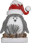 SHATCHI Punane/halli pingviin j&otilde;ululaudade figuurid aknast seinale uksele puhkus kodu Xmas Glitter vaht showpiece kaunistused 42cm/32cm/20cm/42cm