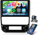 [2+64G] Androidi autoraadio Peugeot 406 1999-2004 juhtmevaba Carplay & Android Car - 9-tolline puuteekraaniga autoraadio WiFi GPS peeglilink DSP FM/RDS raadio SWC+ AHD tagurduskaameraga