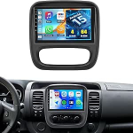 CAMECHO 4G+64G Android 15 Autoradio f&uuml;r Renault Traffic 3 2014-2021/Opel Vivaro B 2014-2018 mit Navi Carplay Android Auto Wireless,mit 9" Bildschirm mit RDS/FM MirrorLink Bluetooth 5.0+R&uuml;ckfahrkamera