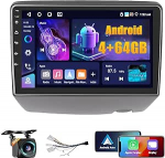 4+64G Android autoraadio Toyota Vitz XP10 Yaris Square Echo 1999-2005 juhtmevaba Carplay & Android Car, 9-tolline IPS puuteekraaniga raadio koos Bluetooth 5.0/GPS/Reversioonikaamera/FM/WiFi/SWC-ga