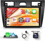 8 Core 6+128G traadita Carplay Android autoraadio Ford Fiesta Mk5 Mk VI 2002-2008 9-tolline raadio koos Android auto GPS WiFi peeglilink Bluetooth FM/RDS/EQ tagantvaate kaameraga