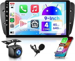 4G 64G Android autoradio Seat Ibiza IV 6J 2009-2014 9-tolline HD Wireless Carplay autoraadio koos Android auto navigatsiooniga GPS peeglilink Bluetooth FM/RDS/DAB/DVR/EQ/USB/WiFi roolijuhtimiss&uuml;steemiga