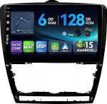 [6G + 128G, Octa-Core] - MSD Autoradio Skoda Octavia (2006-2014) | Android 15 GPS navigatsiooniradio | CarPlay Android autojuhtimisseade Dual Band WiFi DSP DAB | Tagurduskaamera MIC | 2