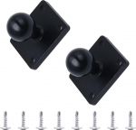 UTMACH Pack of 2 1-tolline mobiiltelefoni kuulliitmik koos ruudukujulise aluse kuulpea hoidjaga Alumiiniumist mobiiltelefoni hoidja kuuladapter koos kruvidega mootorratta satelliitnavigatsioonihoidiku jaoks