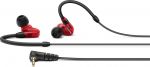 Sennheiser IE 100 PRO RED d&uuml;naamilised k&otilde;rvaklapid, uuenduslik 10 mm lairibamuundur t&auml;pse j&auml;lgiva heli jaoks, 1,3 m pikkune kaabel ja S/M/L silikoonadapter, punane ja must (508942)