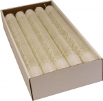 Ebersbacher Kerzenfabrik GmbH advendikalendri k&uuml;&uuml;nlad T&auml;hed Valge kuldse tr&uuml;kiga Pakend 10 tk (l&auml;bim&otilde;&otilde;t x k&otilde;rgus) 22 x 250 mm.