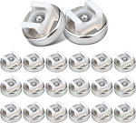 20 St&uuml;ck Magnetische Kabelbinderhalterungen, 20mm Basis, st&auml;rkerer Magnet, Mehrzweck-Kabelhalter, Organizer, Drahtmanagement-Basis f&uuml;r Zuhause, B&uuml;ro, Marine, elektrische Verkabelung (20 mm f&uuml;r 11kg)