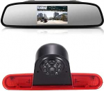 HD Auto Caravan Transporter tagurduss&uuml;steem pidurituled tagurduskaamera parkimisabi koos reguleeritava nurgaga, mis &uuml;hildub Fiat Doblo 263 Van/Opel Combo/Doblo 2 Cargo Box/Estate 263-ga