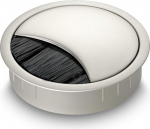 Eisnhauer&reg; kaablikarp Roostevabast terasest viimistlus 80 mm l&auml;bim&otilde;&otilde;duga puur, pintslitihendiga, eemaldatav kaas lukustatav neljas asendis, k&otilde;rgus ca 21 mm, sobib mitme kaabli l&auml;bivoolu jaoks.