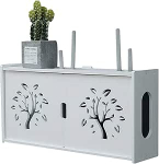 Seinariiul ruuter, valge, hoiukast WiFi ruuterile, TV dekooder, hoiukast, ruuteri hoiukast, puit, plastikust