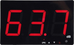 Decibel Meter,Wall Mounted Digital Sound Level Meter Noise Meter Tester Measurement Range 30-130dB, Accuracy 1.5dB with LCD Display