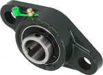Kozelo FL205 Pillow Block Bearing - [25 mm I.D.] Self-Alignment Solid Cast Iron Base Mounted Pillow Block Bearing