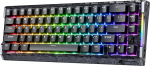 ATTACK SHARK R68 HE 8000Hz Carbon Fibre Rapid Trigger Gaming Keyboard, 0,005 mm RT t&auml;psus, 60% RGB Wired Hall Effect Magnetic Keyboard, Snap Tap, CNC alumiinium, must