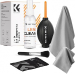 K&F Concept 6 in 1 puhastuskomplekt DSLR kaamera objektiividele mobiiltelefonidele koos 2 tk 15 x 15 cm puhastuslapiga, v&otilde;imsate puhastuslappidega, vedeliku puhastusvahendiga, objektiivipliiatsiga