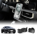 KUNGKIC Autotelefoni hoidik Reguleeritav autotelefoni hoidik, mis &uuml;hildub Ford Mustang 2024 2025 tarvikutega Indoor 360&deg; p&ouml;&ouml;ramine must (kleepuv magnet)