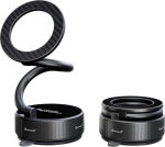 Autotelefoni hoidja Magsafe, vaakummagnet hoidja iminapaga - ultra pika k&auml;ega metallist ja 360&deg; reguleeritav autotelefoni hoidja k&otilde;ikidele magnetilistele nutitelefonidele/telefonikastidele, k&otilde;ikidele automudelitele