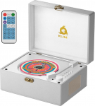 KLIM Retro CD m&auml;ngija - kaasaskantav CD m&auml;ngija koos k&otilde;lariga, Bluetooth vastuv&otilde;tja, AUX, USB, aku, retro disainiga ja kaugjuhtimispuldiga koju ja kaunistamiseks - valge