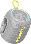 Tronsmart T8 Mini kaasaskantav Bluetooth-k&otilde;lar, v&otilde;imas, 16W, IPX7, veekindel, 20-tunnine kasutusiga, stereoport, SD/AUX-&uuml;hilduv, ideaalne pidudele, reisimiseks ja &otilde;ues kasutamiseks, hall