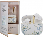 VQ Laura Ashley Skylark TWS juhtmevabad Bluetooth 5.4 k&otilde;rvaklapid stiilse k&auml;sitsi valmistatud tr&uuml;kiga - juhtmevabad k&otilde;rvaklapid ENC m&uuml;rasummutusega k&otilde;nede jaoks, 40 tundi aku kestvust