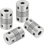 hankekaart Flexible Kupplungen, 5 mm kuni 6 mm, Gelenkverbinder aus Aluminiumlegierung, flexible Wellenkupplungen, Motorkupplung f&uuml;r 3D-Drucker, CNC-Maschine, Motorf&uuml;hrung, DIY-Encoder D16 x L 23 mm