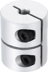 sourcing map Shaft Coupling, 8-11mm(ID), 30mm(L) Aluminum Alloy Shaft Coupling, Rigid Joint Motor Accessories for 3D Printer, DIY Robot, Model CN
