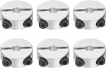sourcing map 6 St&uuml;ck doppelt geteilte Schaftmanschette, 5 mm Bohrung, zweiteiliger Klemmkragen, 20 mm Au&szlig;endurchmesser, 8 mm Dicke, Aluminiumlegierung, Schraubspaltring, 6 St&uuml;ck