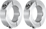 hankimise kaart 2 Pack 32mm Bore Double Split 304 roostevabast terasest Clamp Shaft Collars for Industrial Automation Conveyor Systems