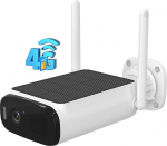 Woox 4G LTE v&auml;livalvekaamera ilma WiFi, 2K v&auml;likaamera p&auml;ikesepatarei ilma WLAN-ita, v&auml;rvilise &ouml;&ouml;vaatega, 130&deg; lainurk, AI tuvastamine, kohalik ja pilvesalvestus