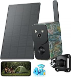 Xega 4G p&auml;ikesevalvekaamera SIM-kaardiga, 10000 mAh aku, HD &ouml;&ouml;n&auml;gemine, 2-suunaline heli, esituled, sireen, liikumis- ja teavitusteade, ilmastikukindel (ilma WiFi-ta).