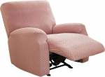 ZYHBBGXFC-XM Liege-Schonbezug, 4/6/8-teiliges Set, Stretch-Sofabezug, weicher, Dicker, waschbarer M&ouml;belschutz for Wohnzimmer(Pink,3 Seats)