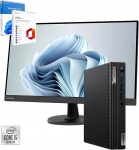 Lenovo Think Centre Mx0Q Mini PC | Core i5-10500T kuni 3,8 GHz | 16 GB RAM, 1 SSD NVMe | HDMI USB Type-C Win11 Pro WLAN MSOffice Garantii 36 kuud (PC + monitor Lenovo 27 tolli IPS)