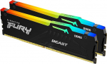 Kingston Fury Beast Black RGB 32GB (2x16GB) 5600MT/s DDR5 CL36 DIMM Desktop Gaming Memory Kit koos 2- KF556C36BBEAK2-32-ga