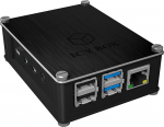 ICY Box Raspberry Pi 4 vahetatav alumiiniumist ja akr&uuml;&uuml;list korpus, &otilde;hku l&auml;bilaskev k&uuml;lgv&otilde;re, jahutusplaat