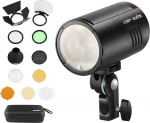 Godox AD100Pro Pocket Studio Portree Flash Light Photography 5800K 1/8000s Sync TTL/Multi/M v&auml;lk koos laetava 2600mAh akuga koos GODOX AK-R1 Pocket Flash tarvikekomplektiga